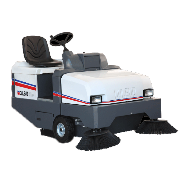 If you have a problem of dust, Dulevo 90 Elite industrial sweeper is more than a solution. It’s an extraordinary opportunity Heavy duty rider industrial sweeper designed to work in very dusty environment. Able to pick up from fine dust to large gravel is the ideal sweeper for heavy industrial applications. Is also ideal to be used also in every public or logistic areas such as warehouses, loading docks, parking etc. The industrial sweeper Dulevo 90 Elite features all an industrial sweeper needs to be productive: Large hopper, high power, outstanding sweeping result and very performing suction system. The action of the brooms throws the dust and the debris into a large capacity hopper. The dust is controlled and aspirated by a powerful turbine that blows clean air through a high performance filter. The dust filter is made of a special filtering fabric that ensures zero dust emission into the environment and releases only clean air. The Dulevo filtering system is designed not only to retain the finest dust up to 3 micron but also : to allow a huge suction, to be very difficult to clog, to be very easy to clean, to be very long lasting. Besides the high quality dust filter the industrial sweeper Dulevo 90 ELITE can be equipped as option with a super performing dust filter.As the excellence calls the excellence DULEVO has an agreement with the GORE ®, world leader in filtration technologies. The aim of this agreement to equip the DULEVO industrial sweepers range with the ultimate technology in terms of dust filters. GORE ®, technology is the most outstanding dust filter as it performs: better dust control (down to 1 micron), better suction, easier maintenance, quicker and better sweeping results, low maintenance cost and VERY LONG DURABILITY.