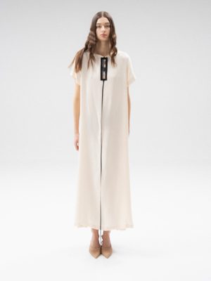 beige dress with belt